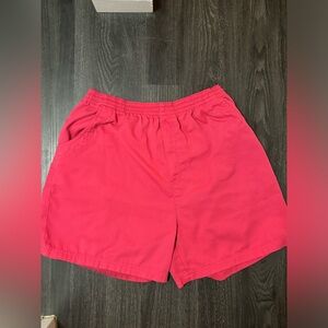 High waisted pink shorts